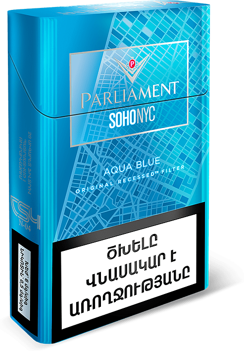 Сигареты "Parliament SohoNyc Aqua Blue"