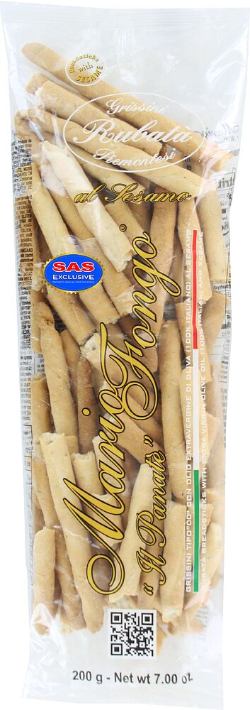 Хлебные палочки с кунжутом "Mario Fongo" 200г
