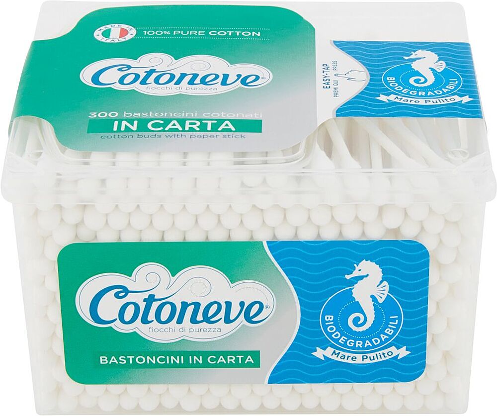 Cotton buds "Cotoneve" 300 pcs
