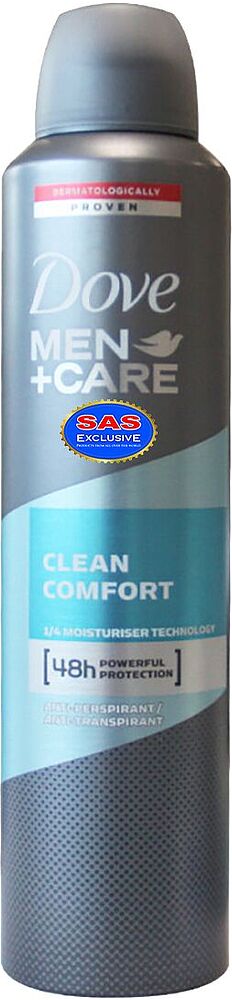 Antiperspirant «Dove Men+Care Clean Comfort» 250ml