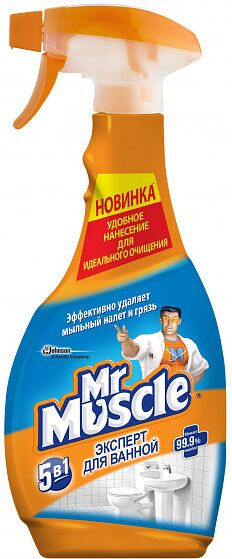 Bathroom cleaner "Mr. Muscle 5in1" 500ml 
