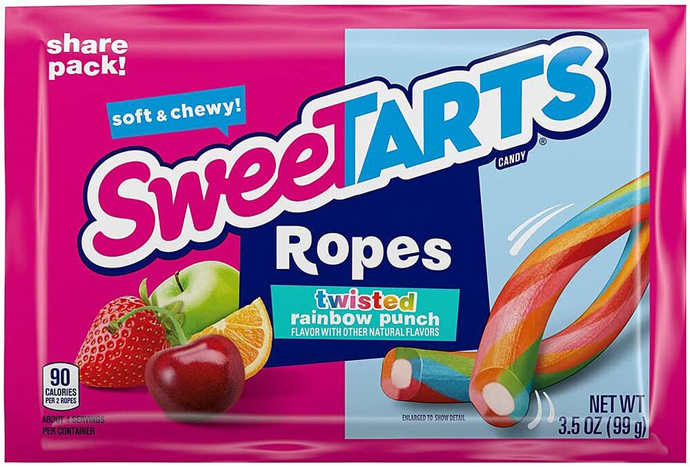 Конфеты желейные "Sweet Tarts Ropes" 99г