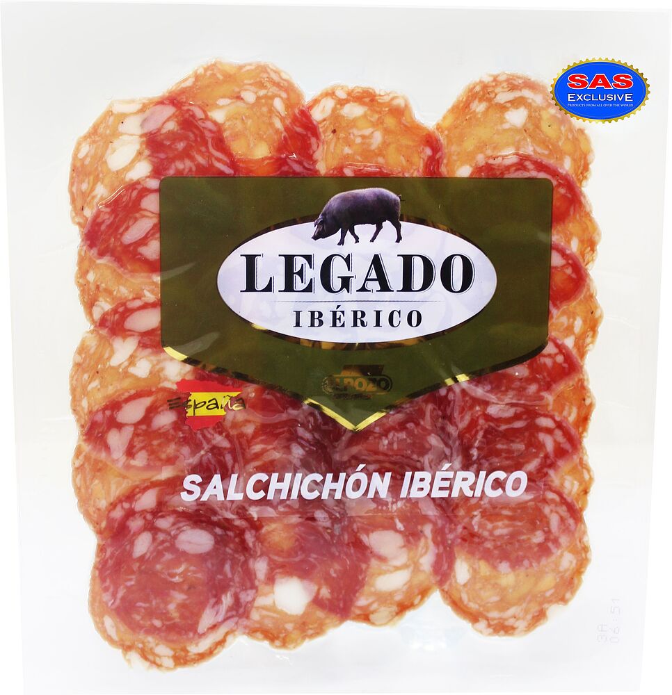 Колбаса салями вяленая "Elpozo Legado Iberico Salchichon" 75г