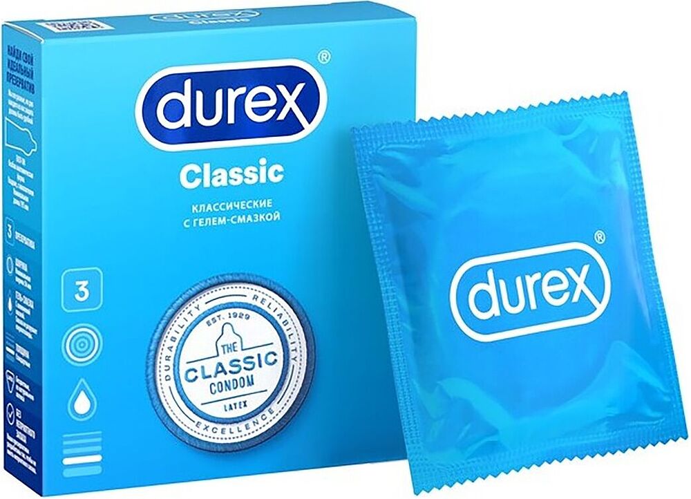 Condoms "Durex Classic" 3pcs