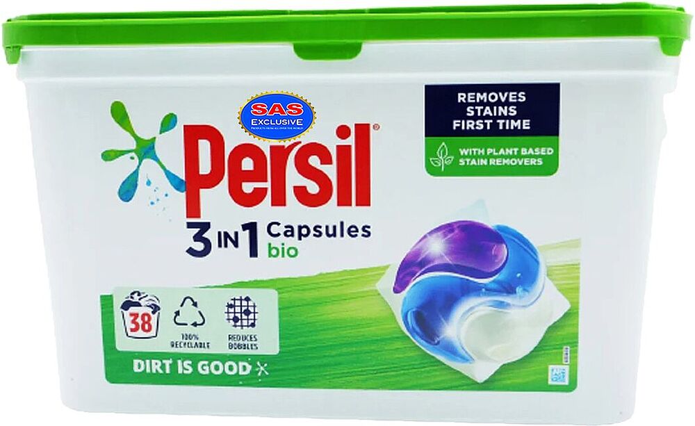 Washing capsules "Persil Bio 3 in1" 38 pcs Universal
