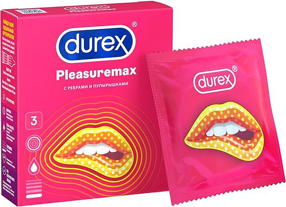 Condoms "Durex Pleasuremax" 3pcs