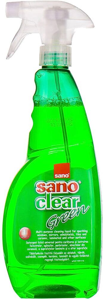 Средство для чистки стекла "Sano Clear Green" 1л  