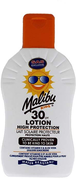 Солнцезащитный лосьон для детей "Malibu 30 SPF" 200мл