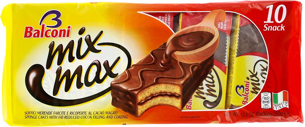 Chocolate biscuit "Balconi Mix Max" 350g