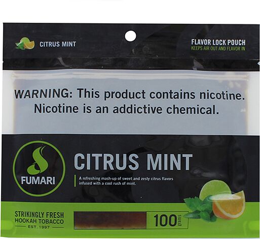 Tobacco "Fumari" 100g Citrus & mint