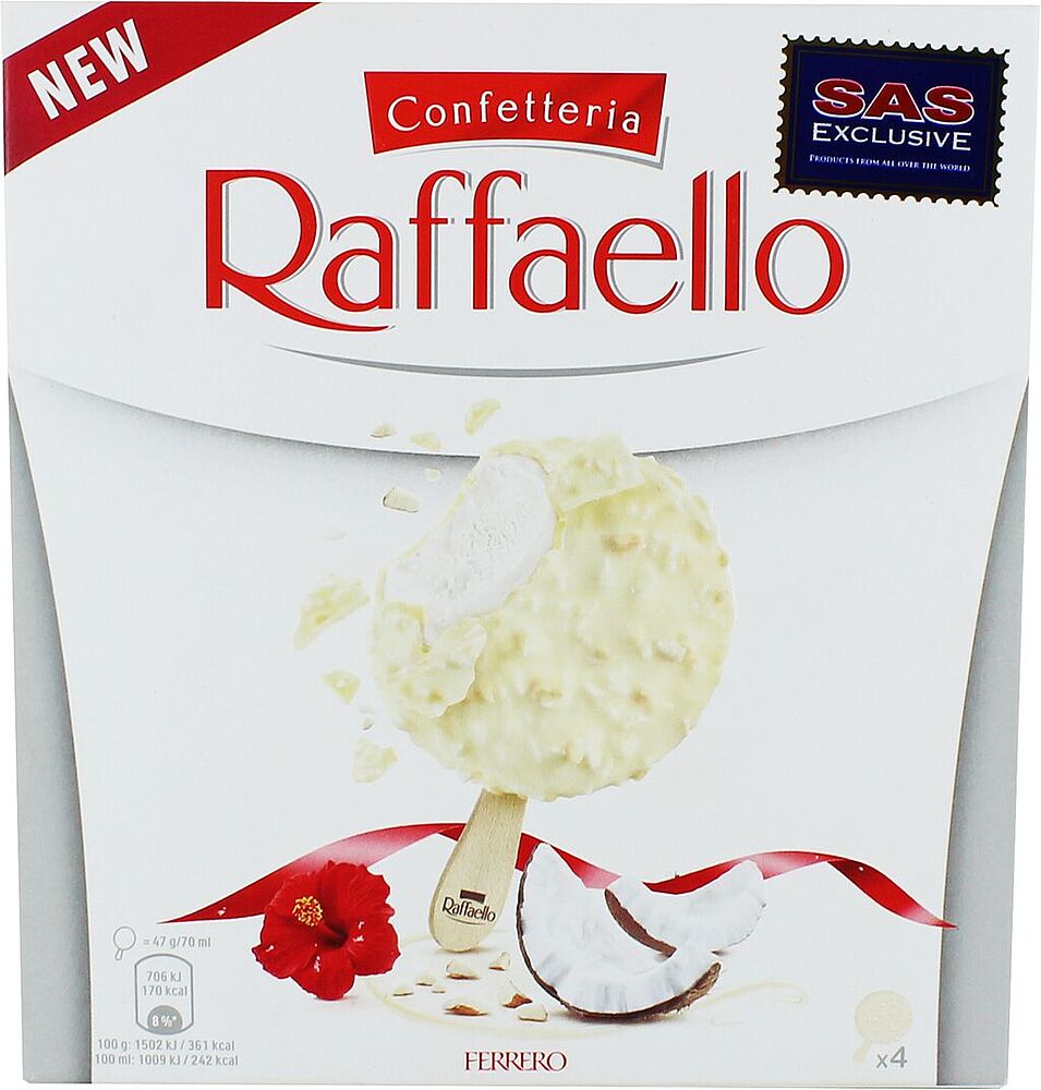 Мороженое кокосовое "Ferrero Raffaello" 188г