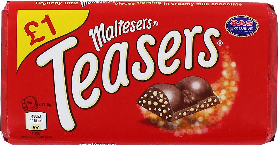 Chocolate bar "Maltesers Teasers" 100g