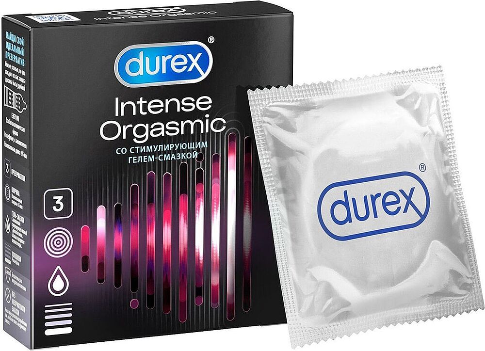 Condoms "Durex Intense" 3pcs
