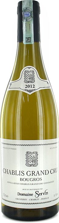 White wine "Chablis Grand Cru Bougros Domaine Servin" 0.75л