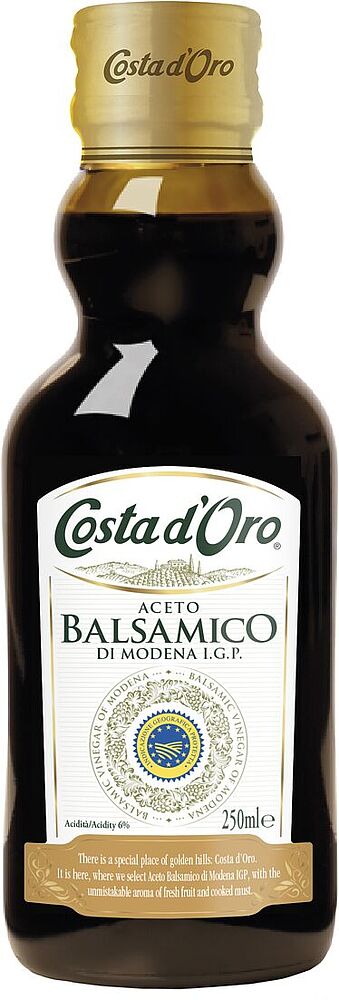 Balsamic vinegar "Costa d'Oro Di Modena" 250ml 6%
