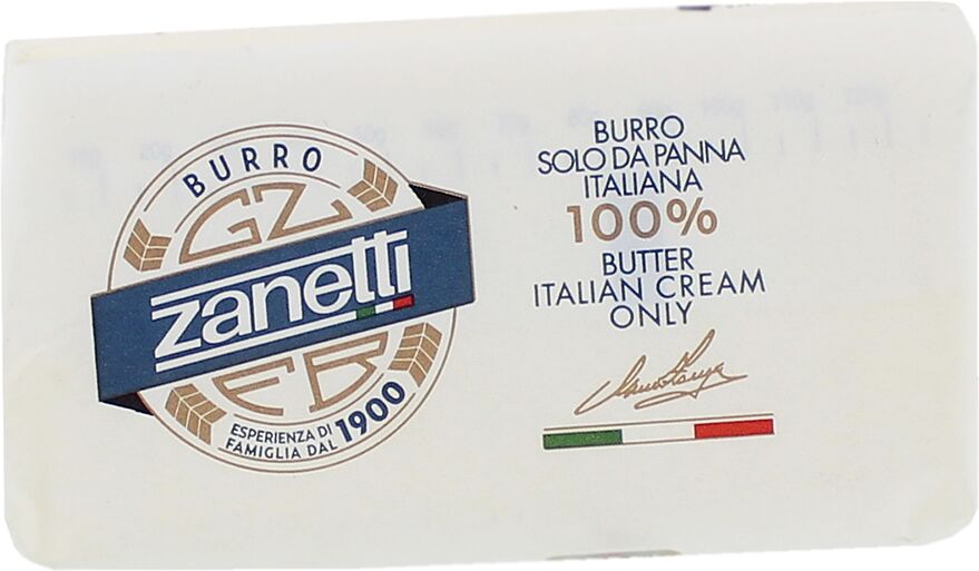 Масло сливочное "Zanetti" 125г, жирность: 82%