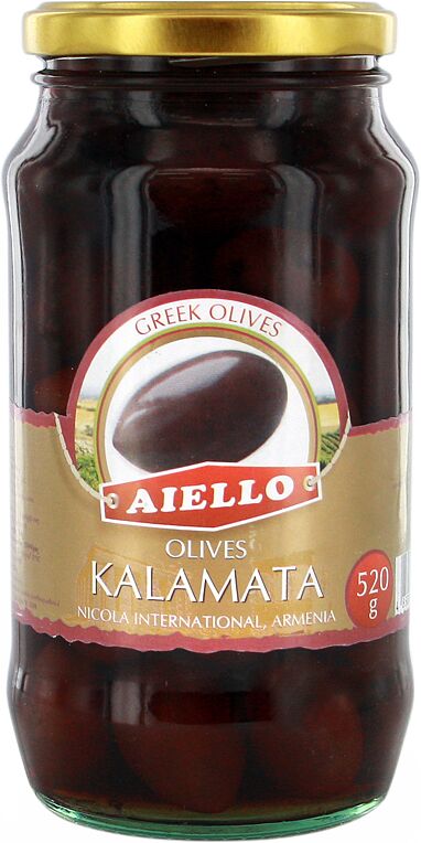 Kalamata olives with pit "Aiello" 520g
