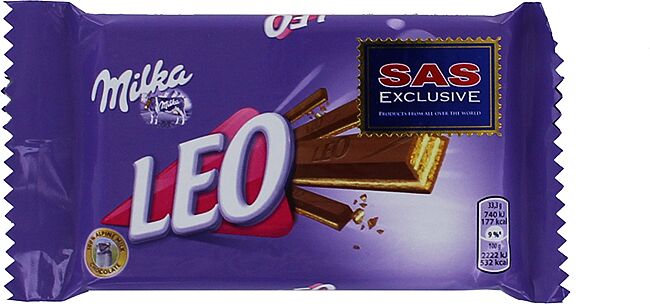 Шоколадный батон "Milka Leo" 33.3գ