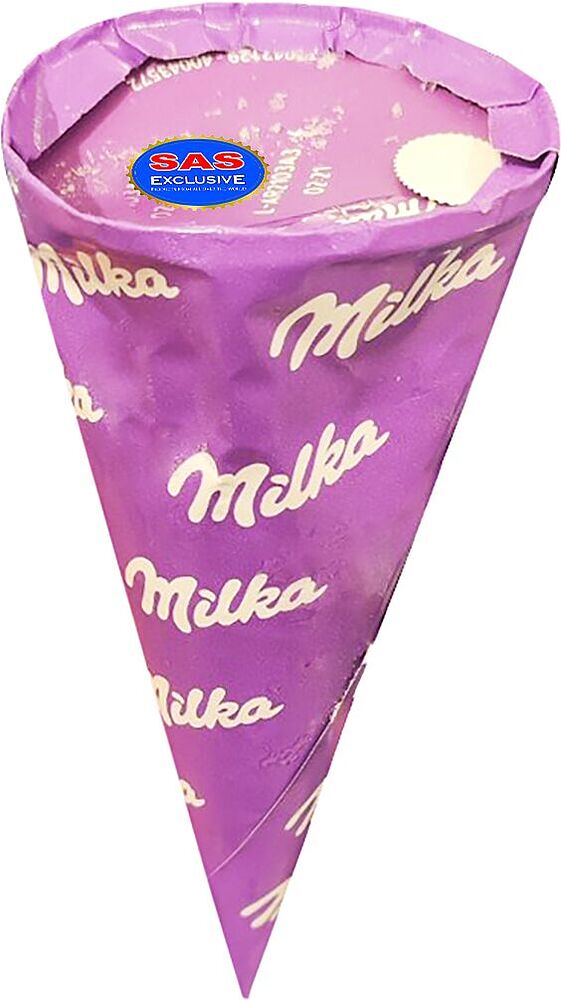 Vanilla & chocolate ice cream "Milka Vanilla & Chocolate Cone" 67.5g

