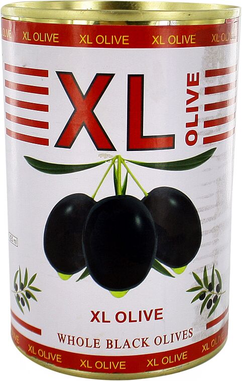 Оливки черные с косточкой "XL'' 390г