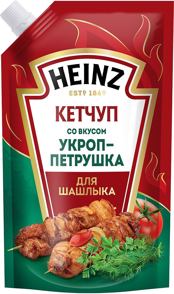 Ketchup with dill & coriander flavor "Heinz" 320g
