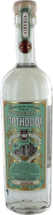 Vodka "Siberica Orthodox" 0.5l