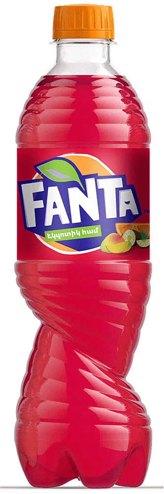 Զովացուցիչ գազավորված ըմպելիք էկզոտիկ մրգերի «Fanta Exotic» 0.5լ 