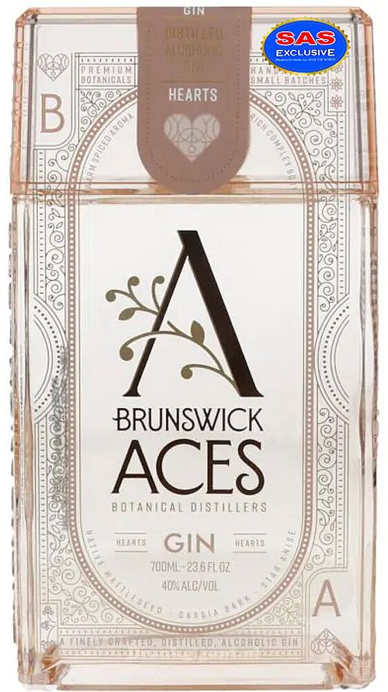 Джин "Brunswick Aces Hearts" 0.7л