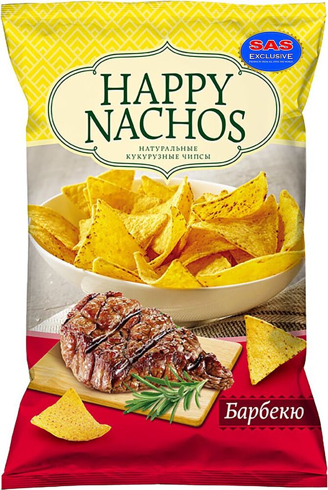 Chips "Happy Nachos" 75g BBQ