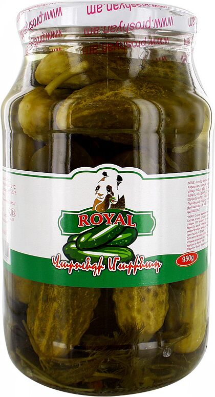 Pickled cucumber "Royal" 950g
